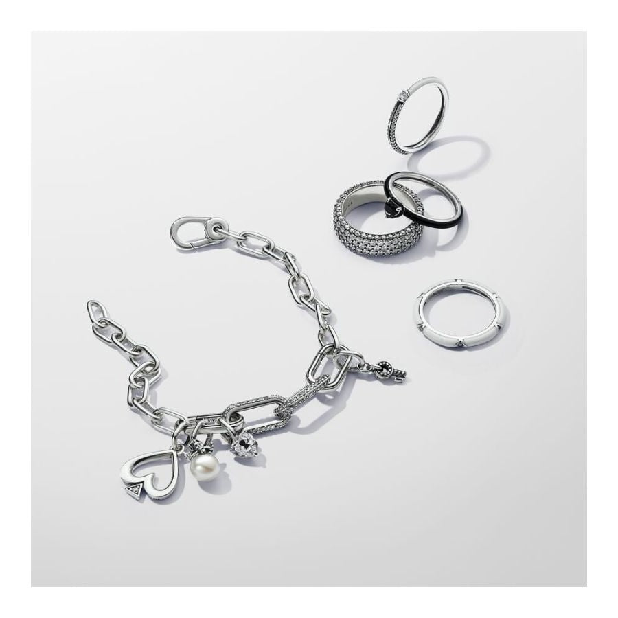 Mini-Charm-Anhänger Amor Süßwasserzuchtperle Silber
