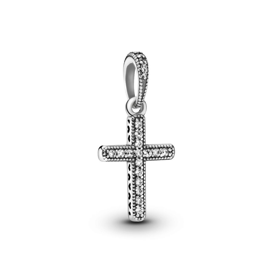 Ketten-Anhänger Funkelndes Kreuz Zirkonia Sterling-Silber