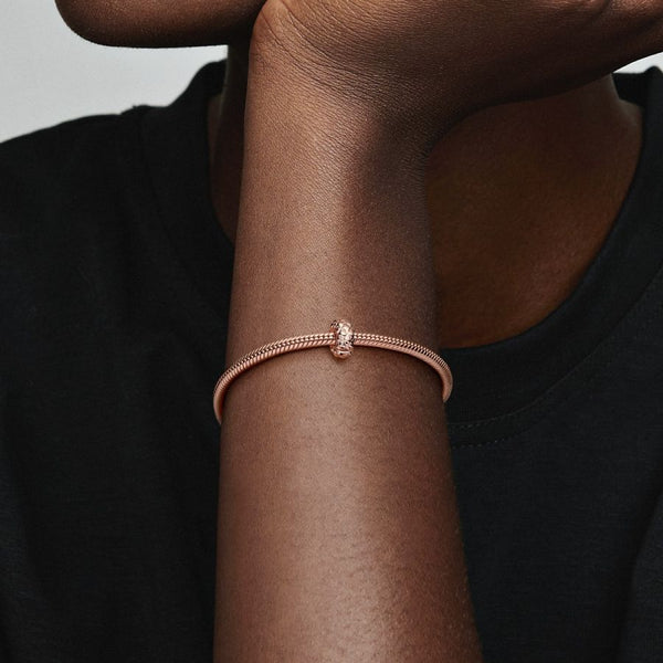 Clip Charm Studded Chain Rosévergoldet