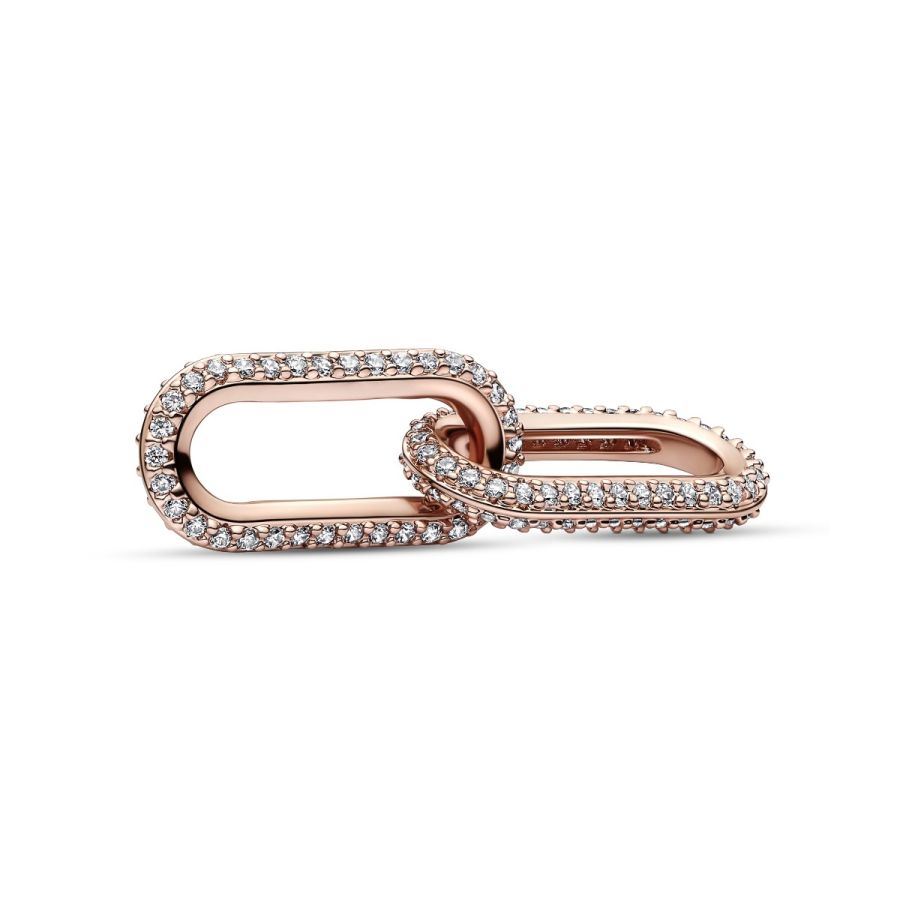 Charm Styling-Link Doppelter Pavé 14k Rosé Vergoldet Hauptbild