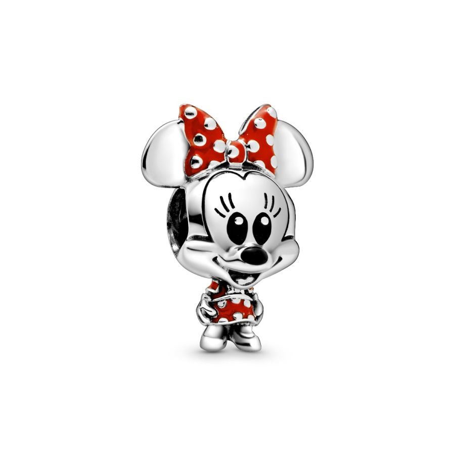 Charm Minnie Maus Gepunktetes Kleid und Schleife
