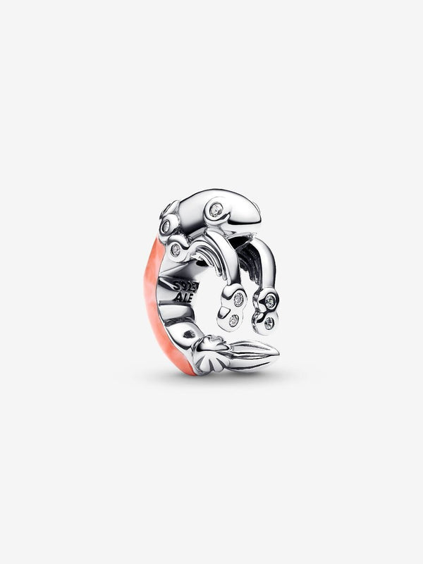 Garnelen Charm Sterling-Silber