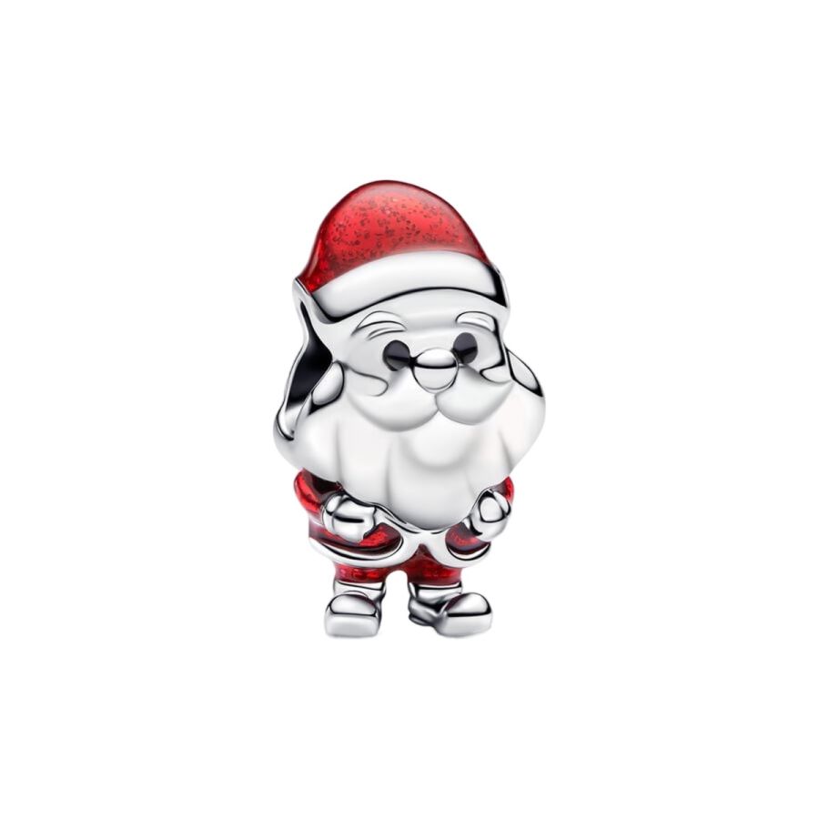 Charm Verspielter Weihnachtsmann Sterling-Silber Hauptbild