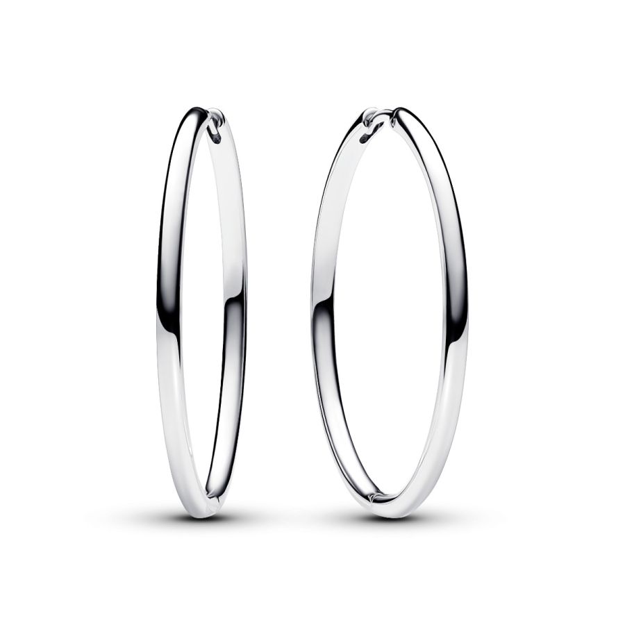 Ohrringe Creolen Für Charms Silber 40 mm Hauptbild