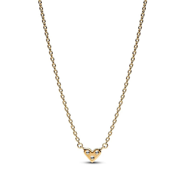 363014C01 Collier-Halskette Drei Sterne Herz Zirkonia Vergoldet