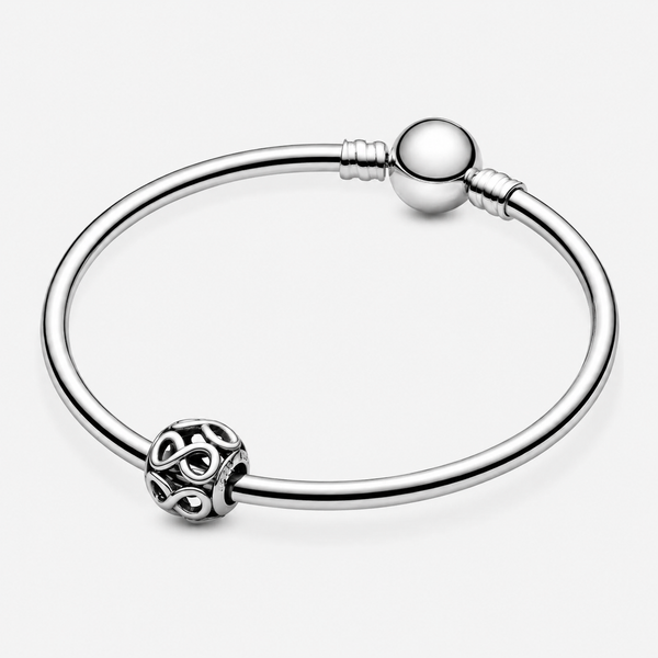 Charm Offen Unendlichkeits-Symbol Sterlingsilber