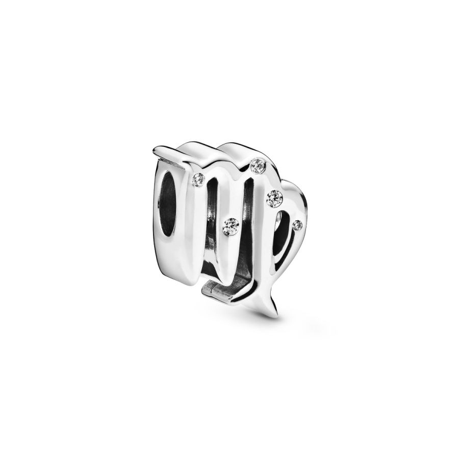 Charm Funkelnde Jungfrau Sterling-Silber