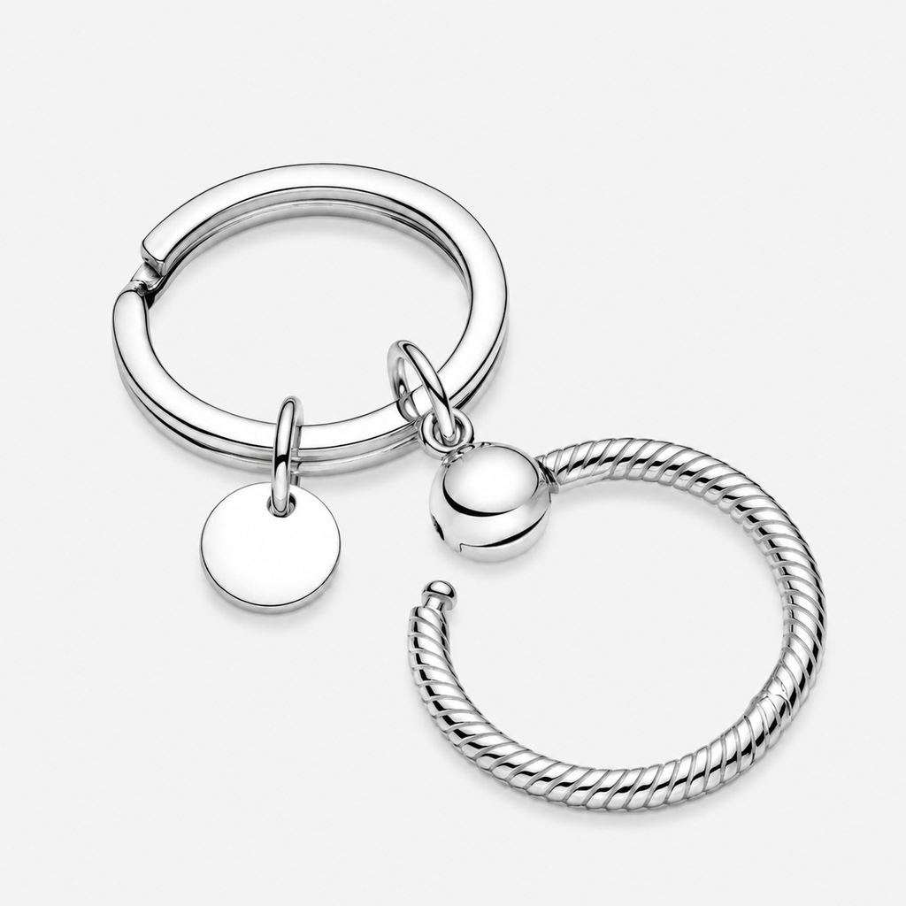 Charm-Schlüsselanhänger Moments Sterling-Silber