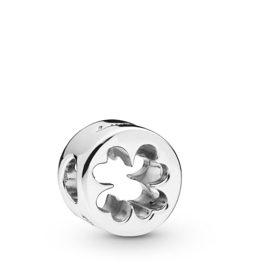 Charm Clover Cut Out Sterling-Silber Hauptbild