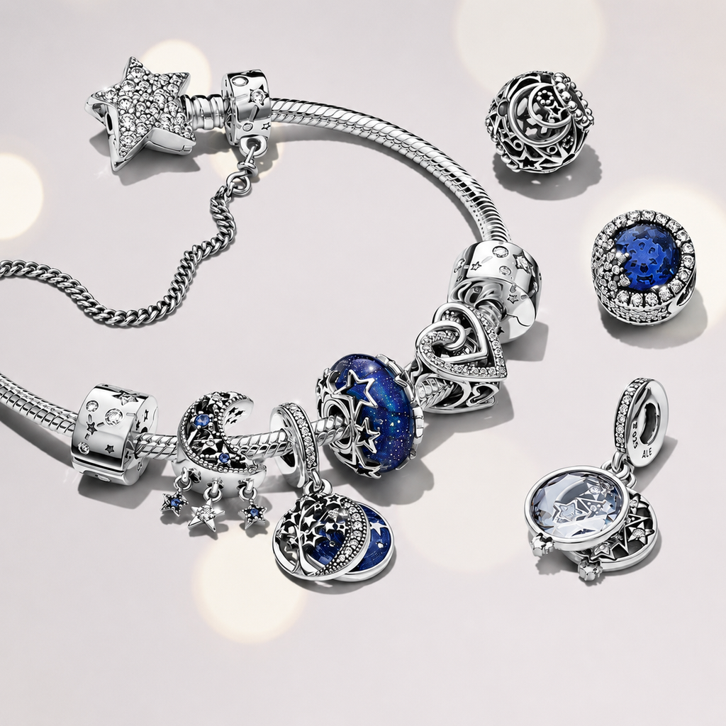 Charm-Anhänger Glückshufeisen Silber