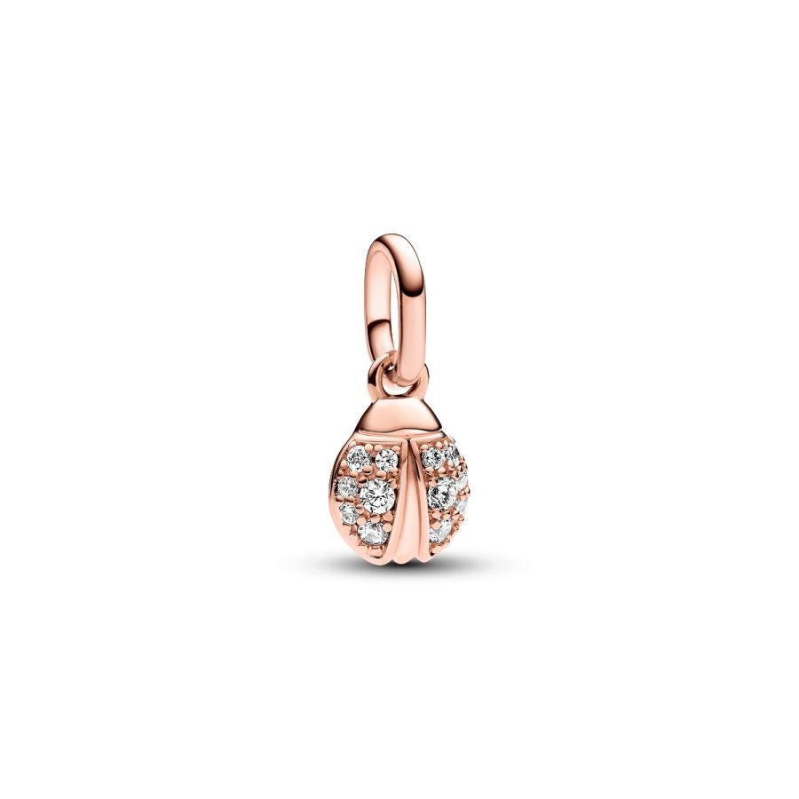 Mini-Charm-Anhänger Glücks-Marienkäfer Rosévergoldet Hauptbild