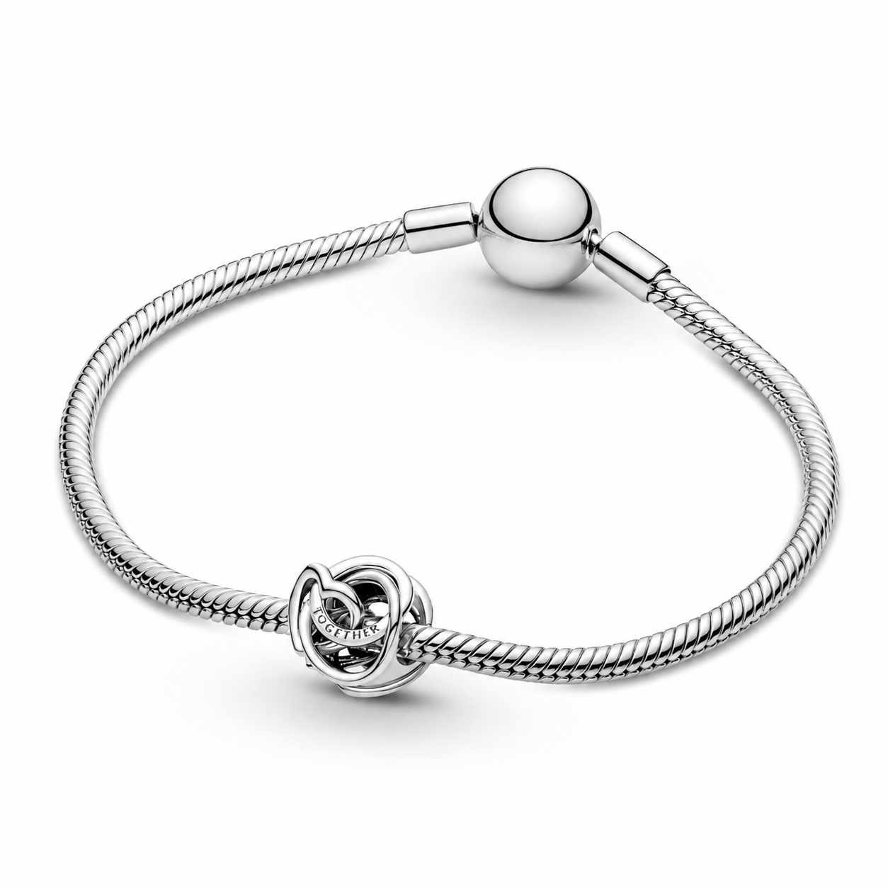 Charm Familie Für Immer Verschlungenes Herz Sterling-Silber