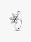 Herbarium Funkelnde Blume Cocktail-Ring Sterling-Silber