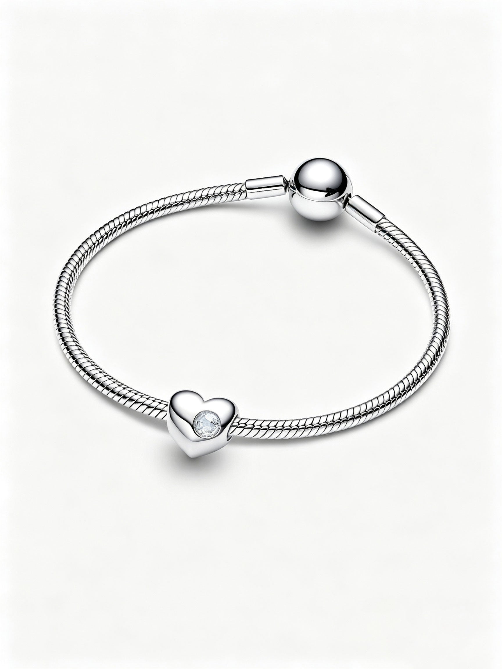 Gravierbares Aquablauer Stein Herz-Charm Sterling-Silber