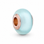 Rose  Charm Murano-Glas Mattblau