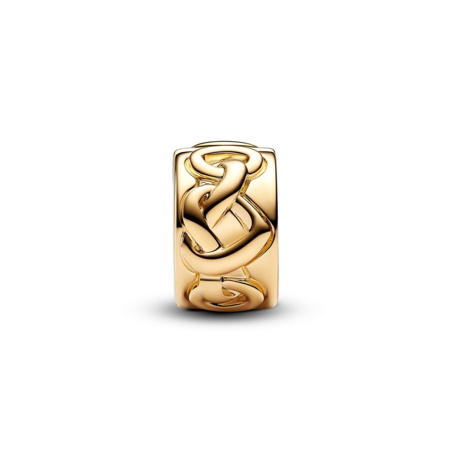 Clip Charm Liebesknoten Vergoldet