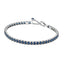 Tennisarmband Funkelnde Blaue Kristalle Silber
