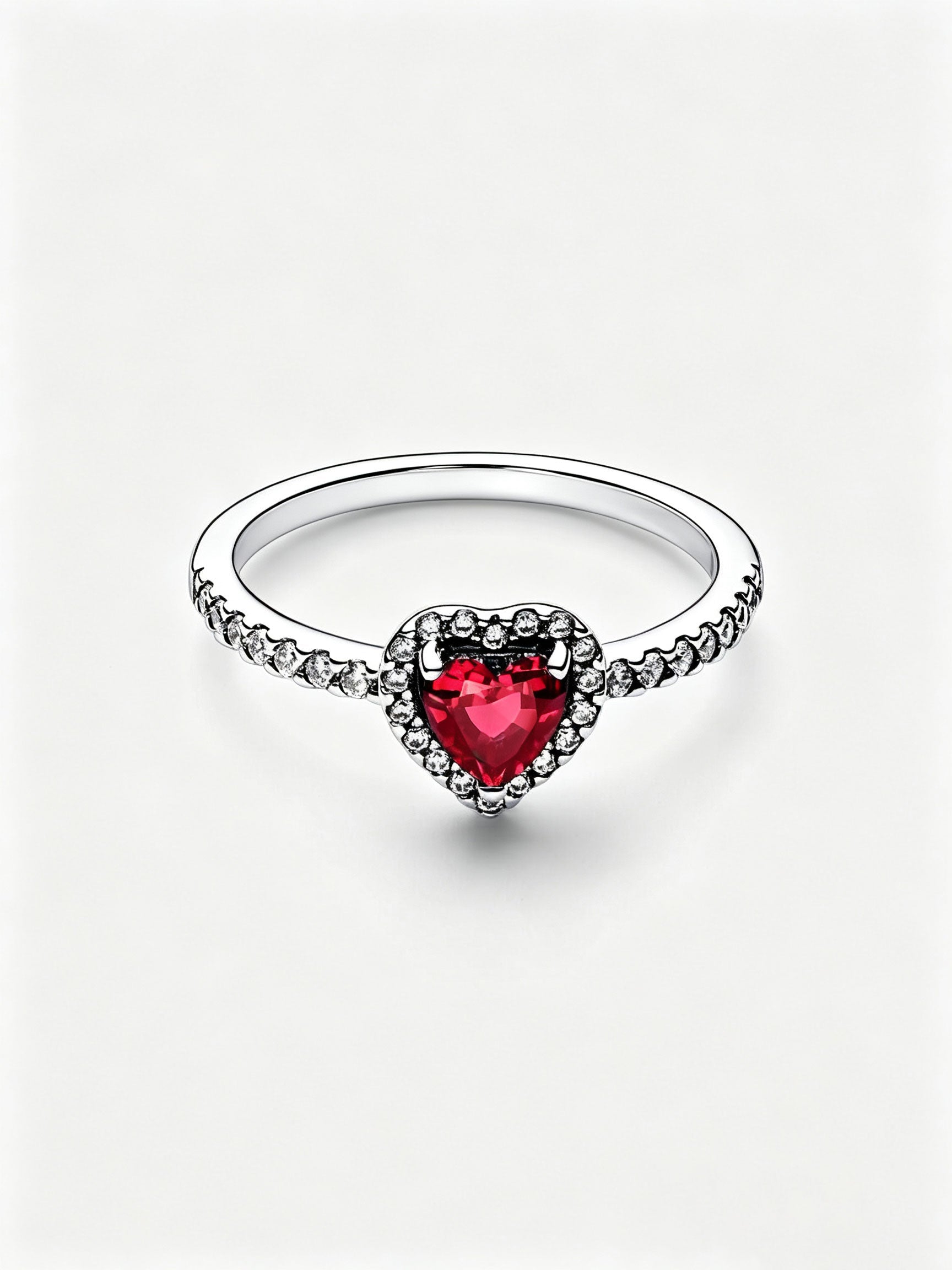 Ausgeprägtes Rotes Herz Ring Hauptbild
