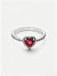 Ausgeprägtes Rotes Herz Ring
