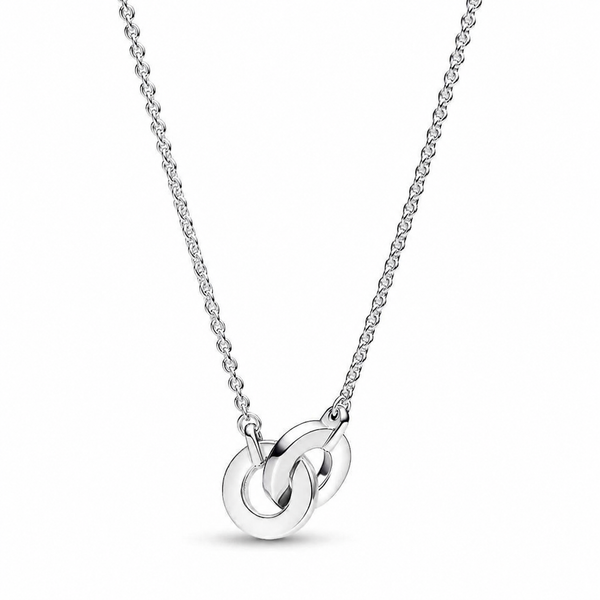 392736C01 Halskette Anhänger Signature Verschlungener Pavé Silber