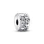 Charm Clip Funkelnder Unendlichkeit Herzen Sterling-Silber