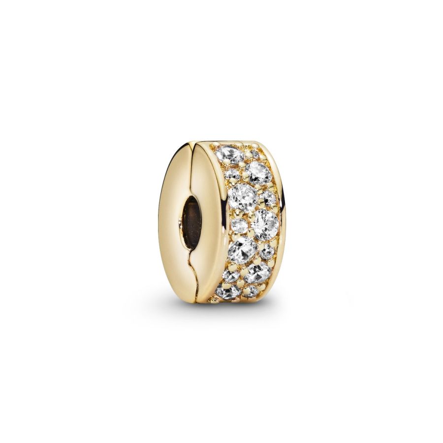 Clip-Charm Pavé Zirkonia 14k Vergoldet Hauptbild