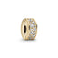 Clip-Charm Pavé Zirkonia 14k Vergoldet