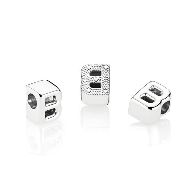 Charm Buchstabe Letter B Silber