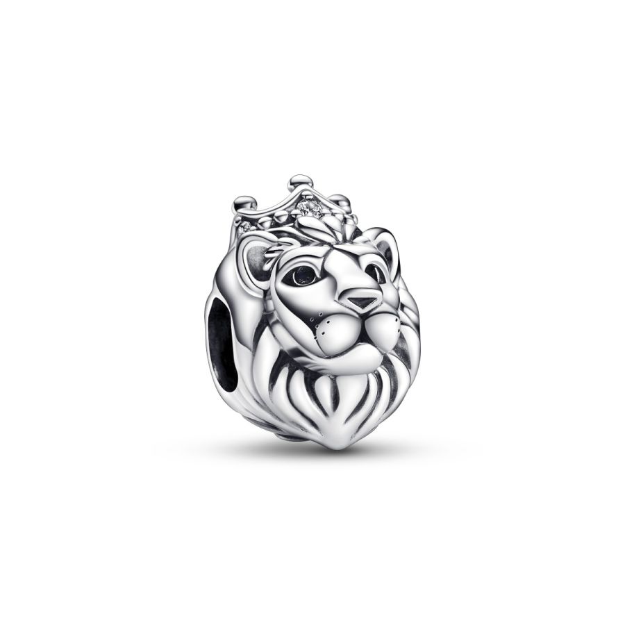 Charm Königlicher Löwe Zirkonia Sterling-Silber