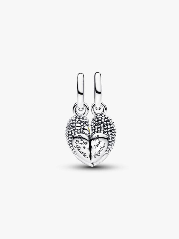 Turteltauben Charm-Anhänger Sterling-Silber