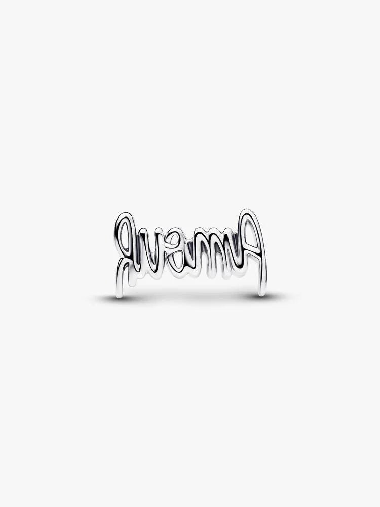 Amour Schrift Charm Sterling-Silber Zweitbild