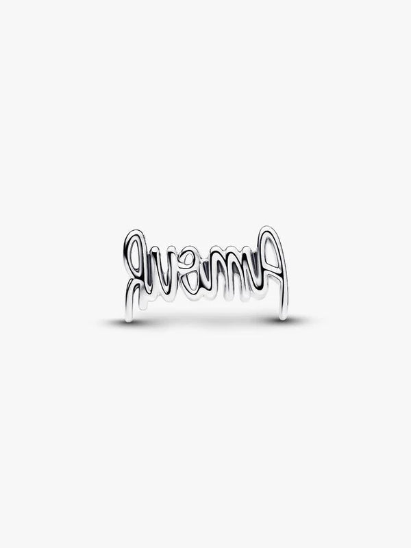 Amour Schrift Charm Sterling-Silber