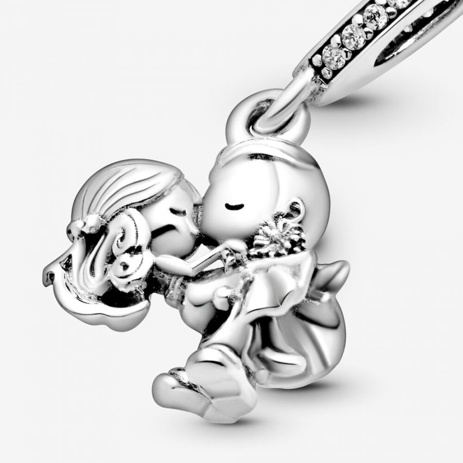 Charm-Anhänger Verheiratetes Paar Silber