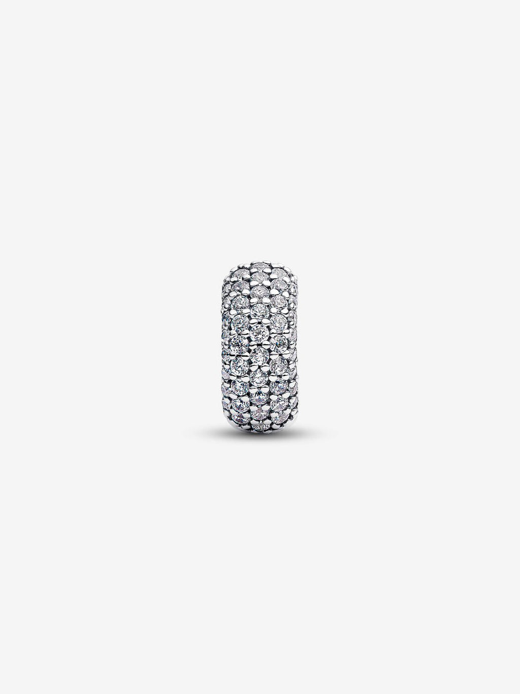 Pavé Clip-Charm Sterling-Silber