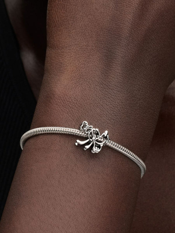 Goofy Offen gearbeiteter Charm Sterling-Silber