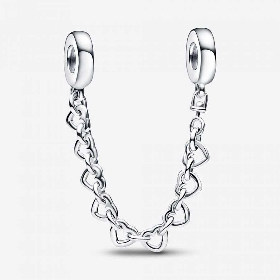 Komfortkette Verbundene Herzen Sterling-Silber Hauptbild