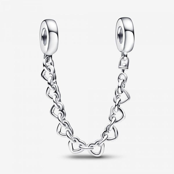 Komfortkette Verbundene Herzen Sterling-Silber