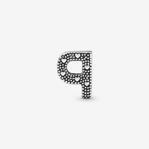 Charm Buchstabe Letter P Silber