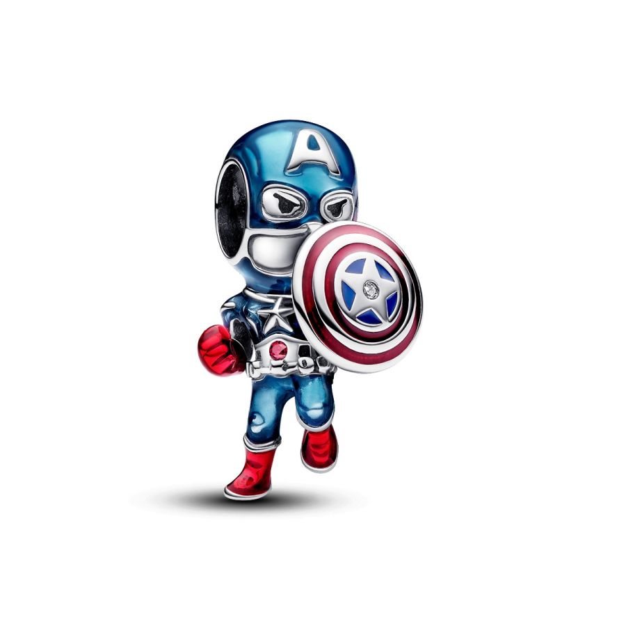 Charm The Avengers Captain America Silber Hauptbild