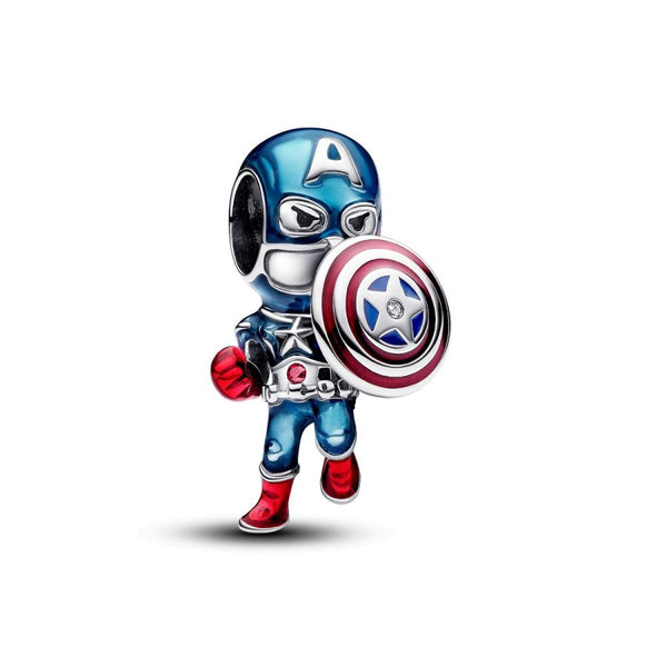 Charm The Avengers Captain America Silber