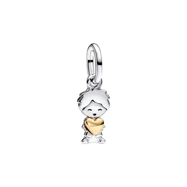 Charm-Anhänger Happy Boy Sterling-Silber