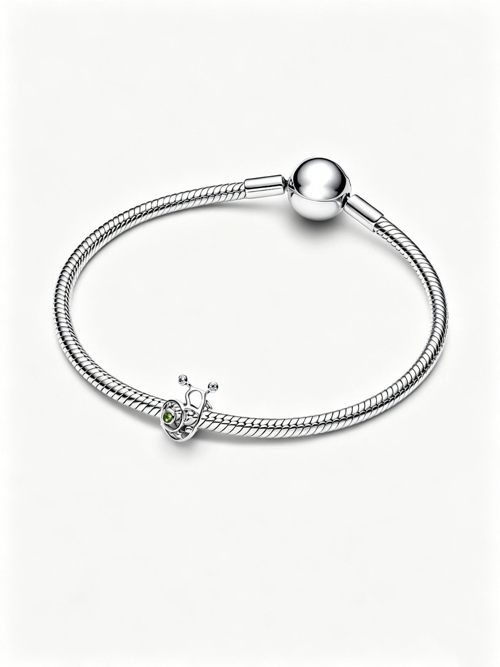 Schnecke Offen gearbeitetes Charm Sterling-Silber