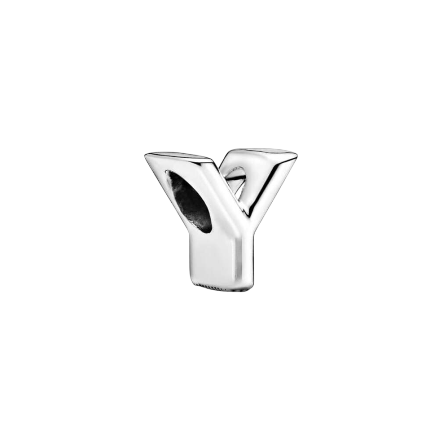 Charm Buchstabe Letter Y Silber
