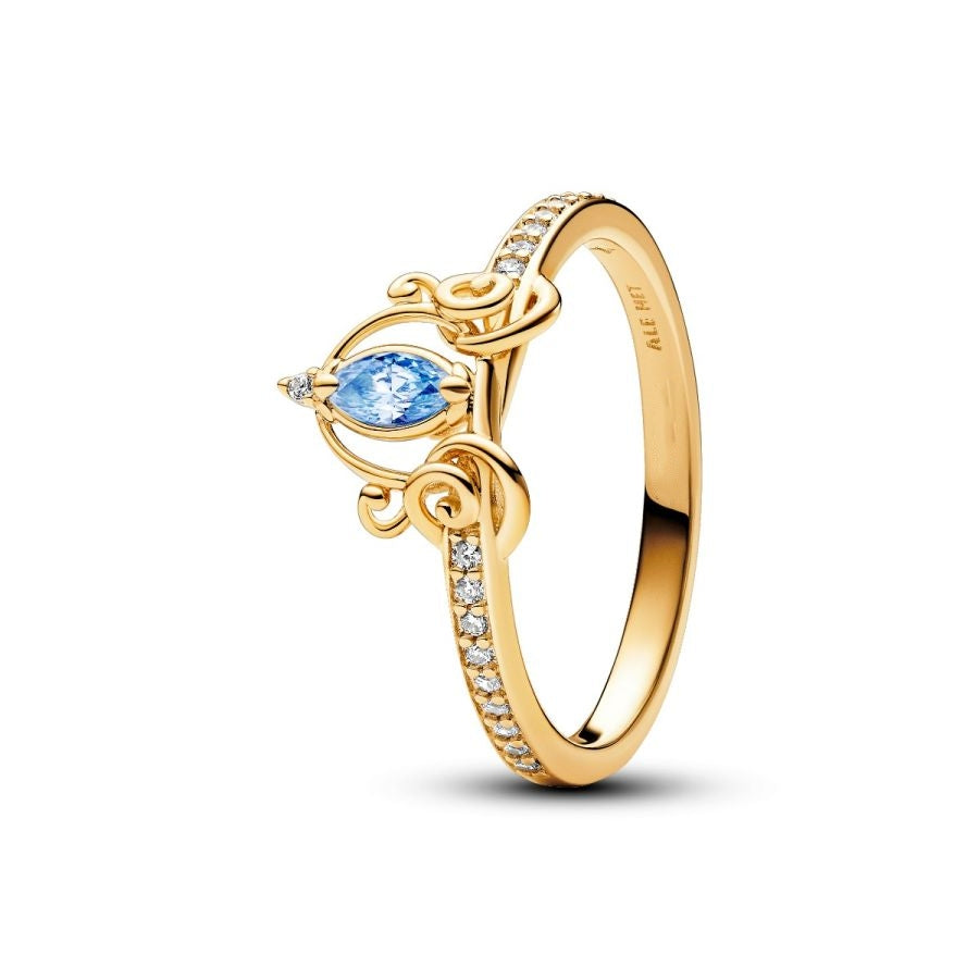 Ring Cinderellas Kutsche Zirkonia Vergoldet Hauptbild