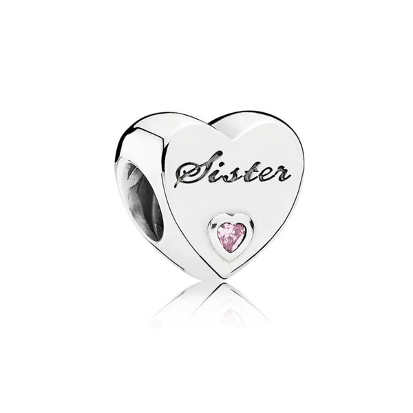 Charm Sister Schwesternliebe Sterling-Silber