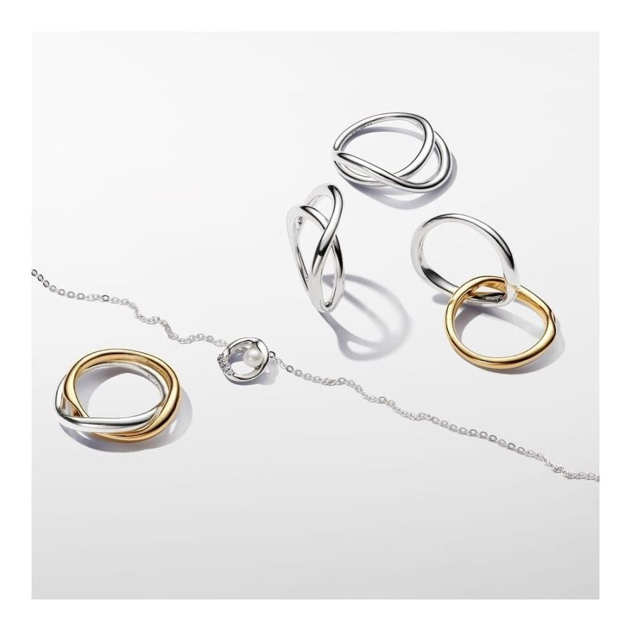 Essence Kette mit Anhänger Pavé Kreis Silber 45 cm 393303C01