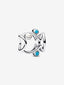 Offen gearbeiteter Fisch Charm Sterling-Silber