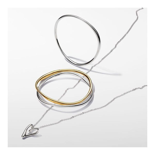 Essence Armreif Organisch Geformt Silber