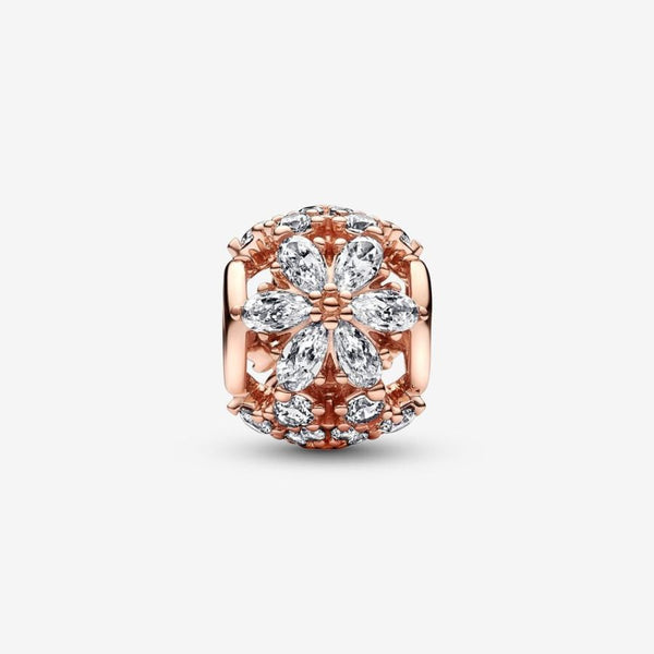 Charm Funkelndes Herbarium Cluster Rund 14k Rosé Vergoldet