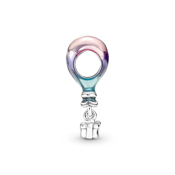 Charm Alles Gute zum Geburtstag Heißluftballon Silber